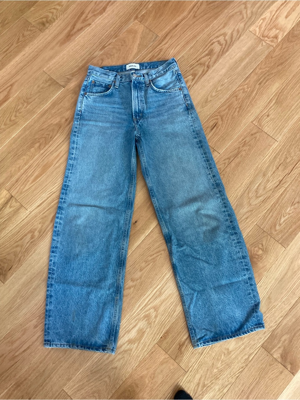 Agolde Light Blue Wide Leg Baggy - Picture 2 of 4